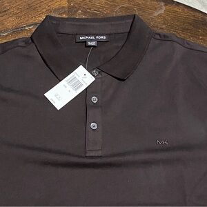 Michael Kors Men's Chocolate Brown Polo Shirt